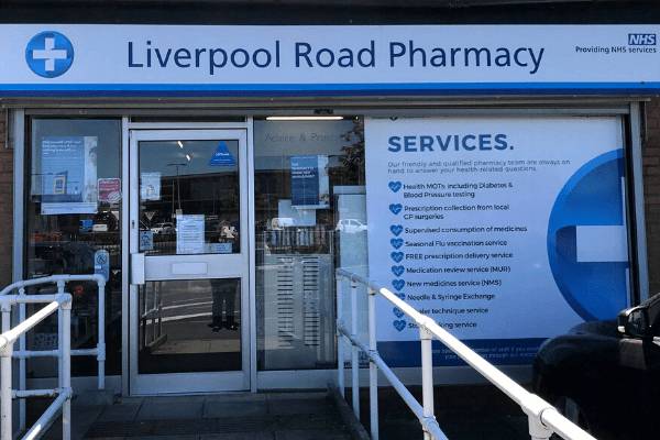 Liverpool Road Pharmacy St Helens Front Entrance